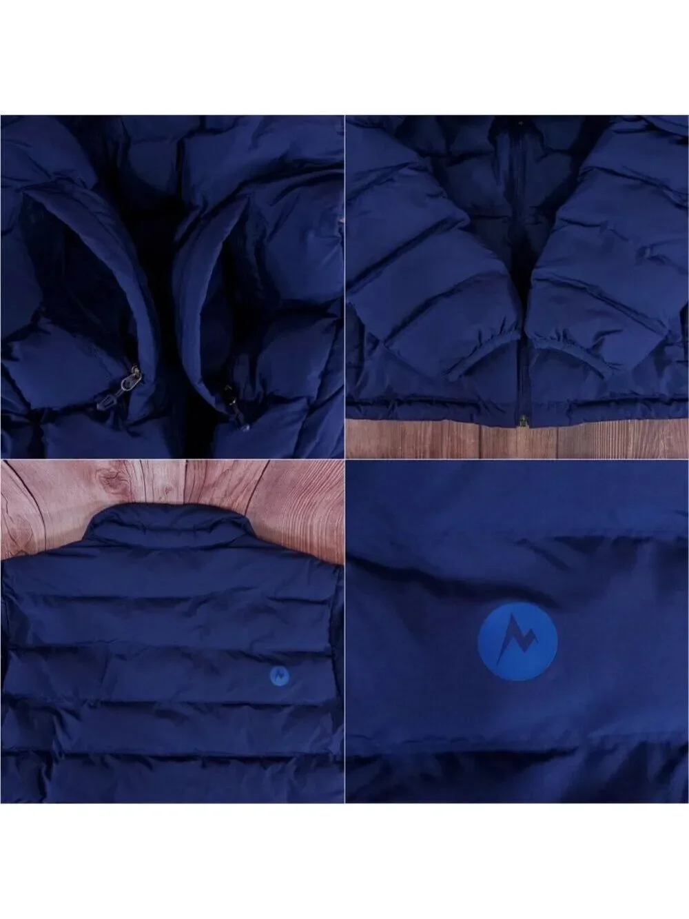 Marmot Mens Small Alassian Featherless Jacket 3M Thinsulate Navy Blue